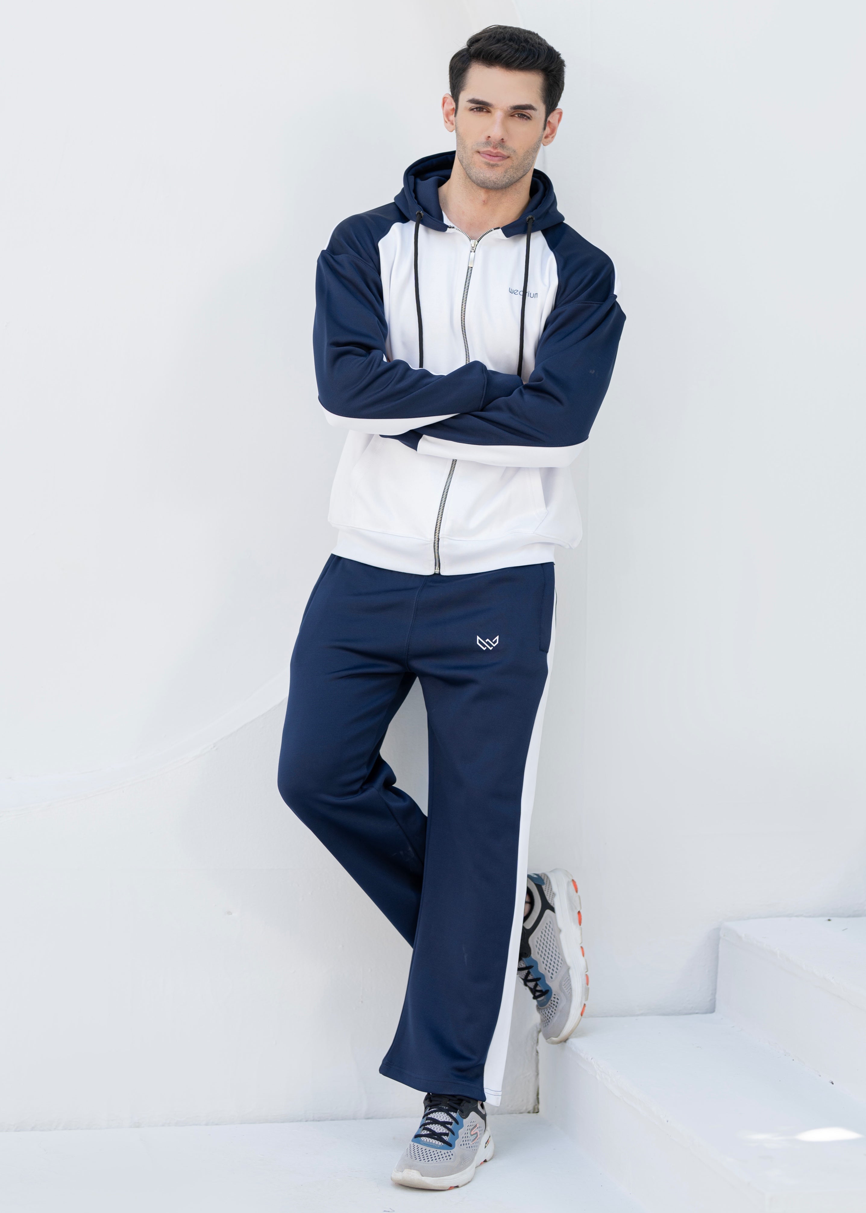 Legacy - Navy/White Oversized Tracksuit