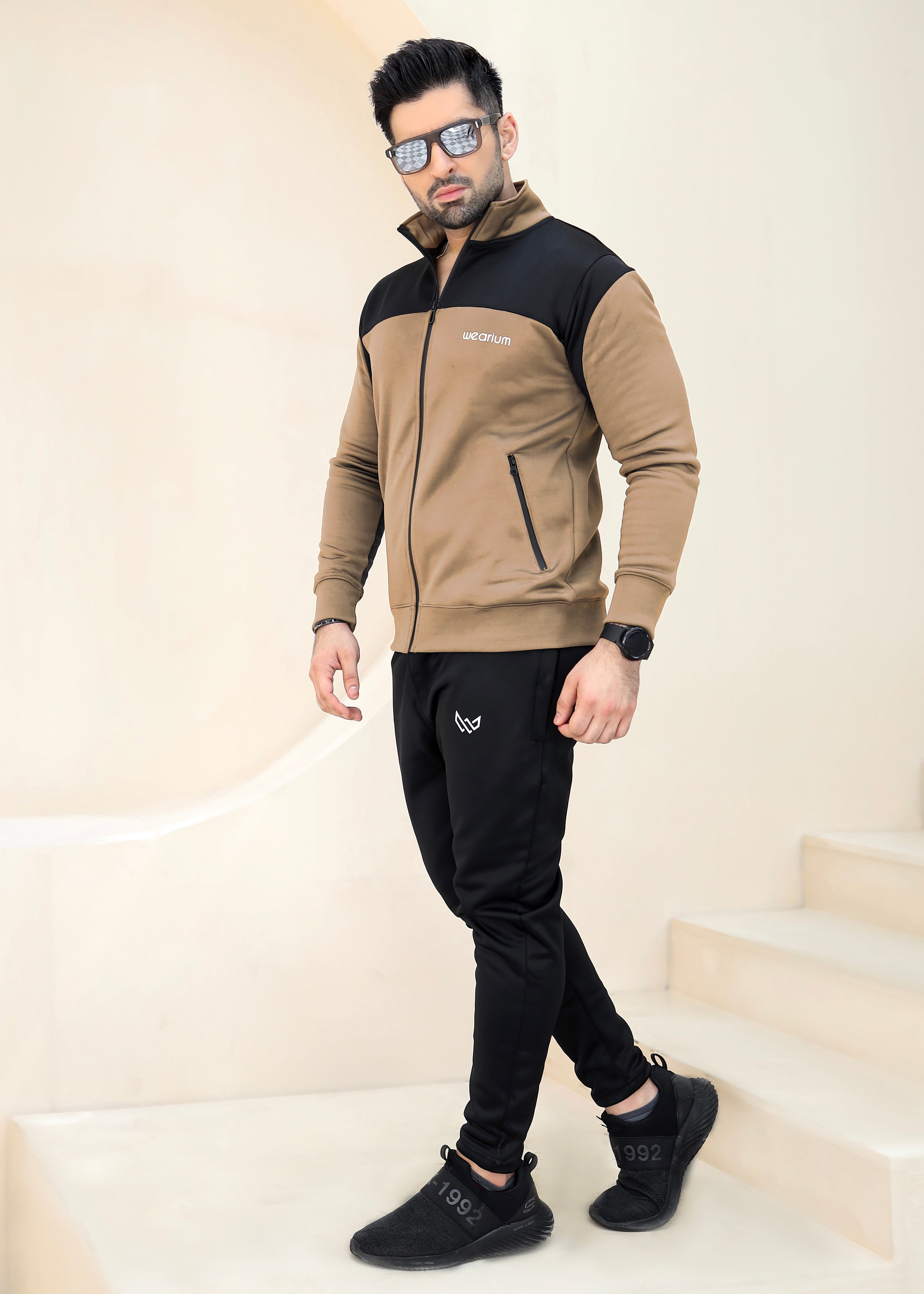 Active Streetwear Winter - Tan/Black