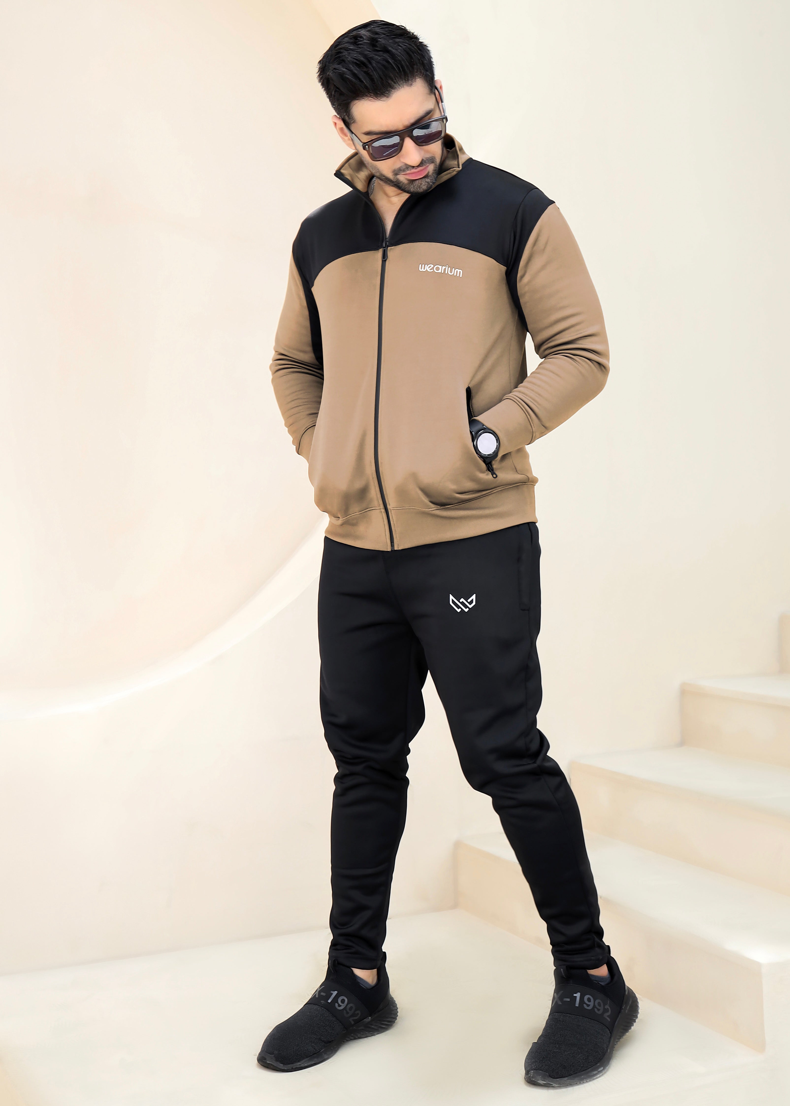 Active Streetwear Winter - Tan/Black