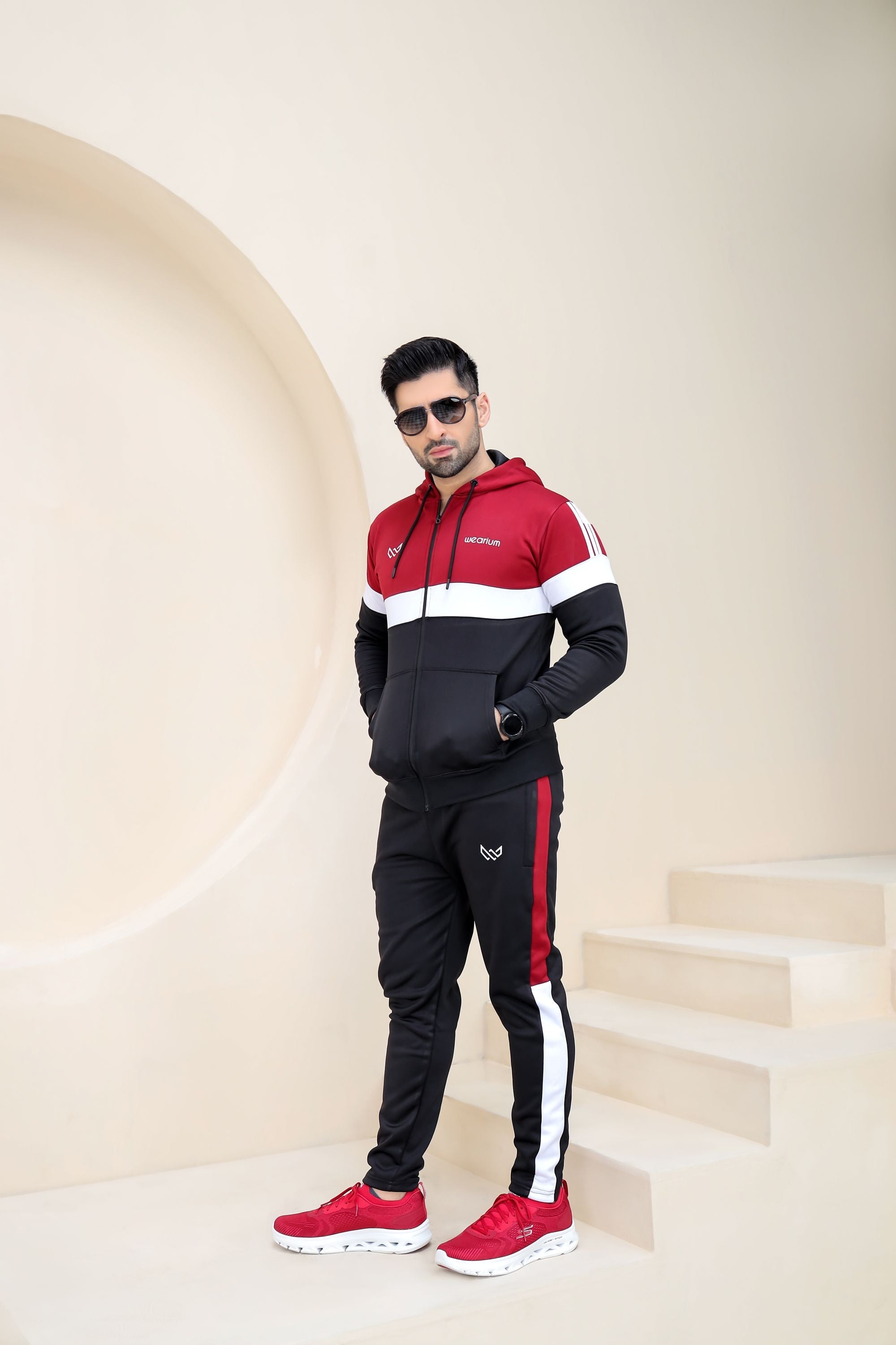 Dynamic Fusion Winter - Red/Black Tracksuit