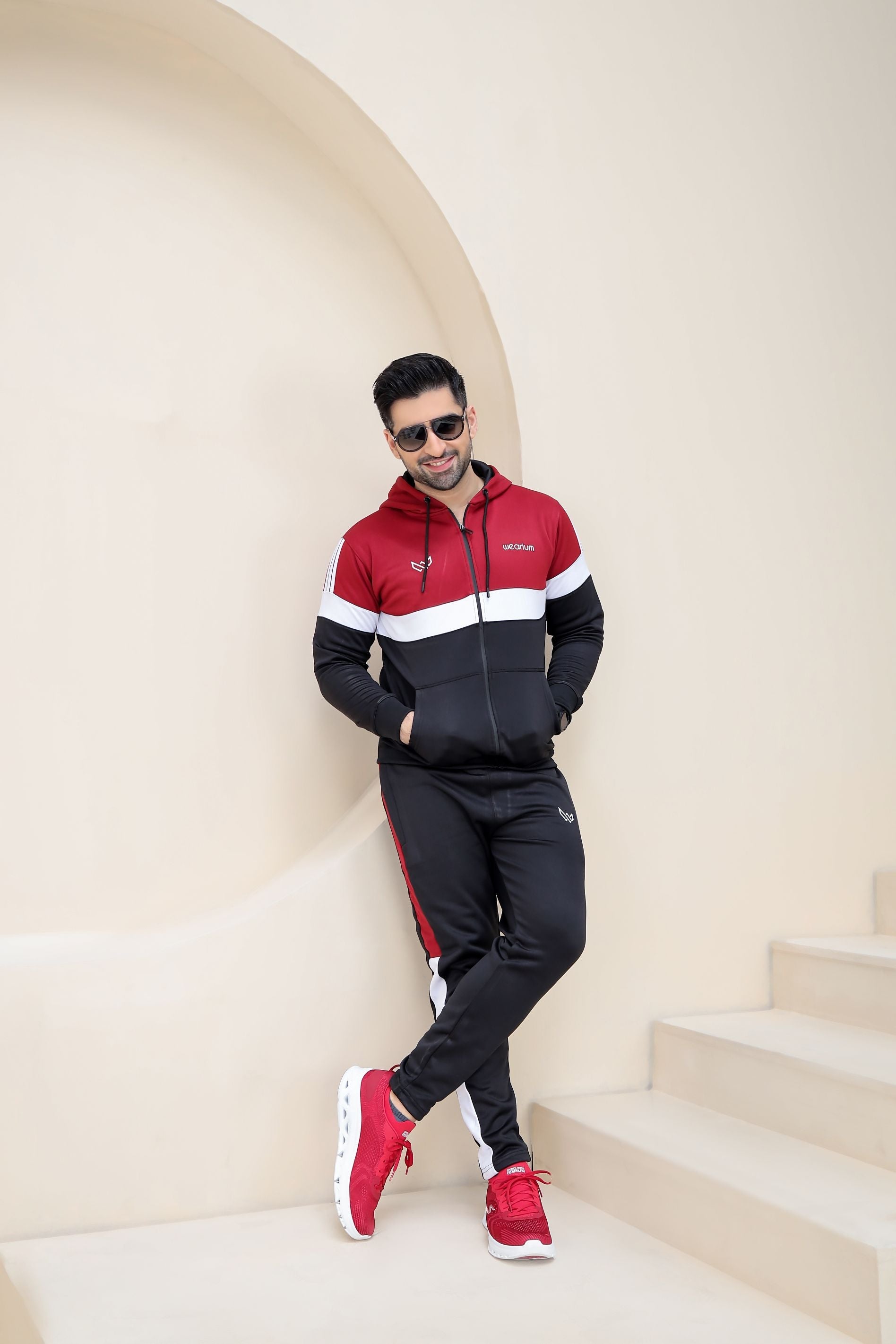 Dynamic Fusion Winter - Red/Black Tracksuit