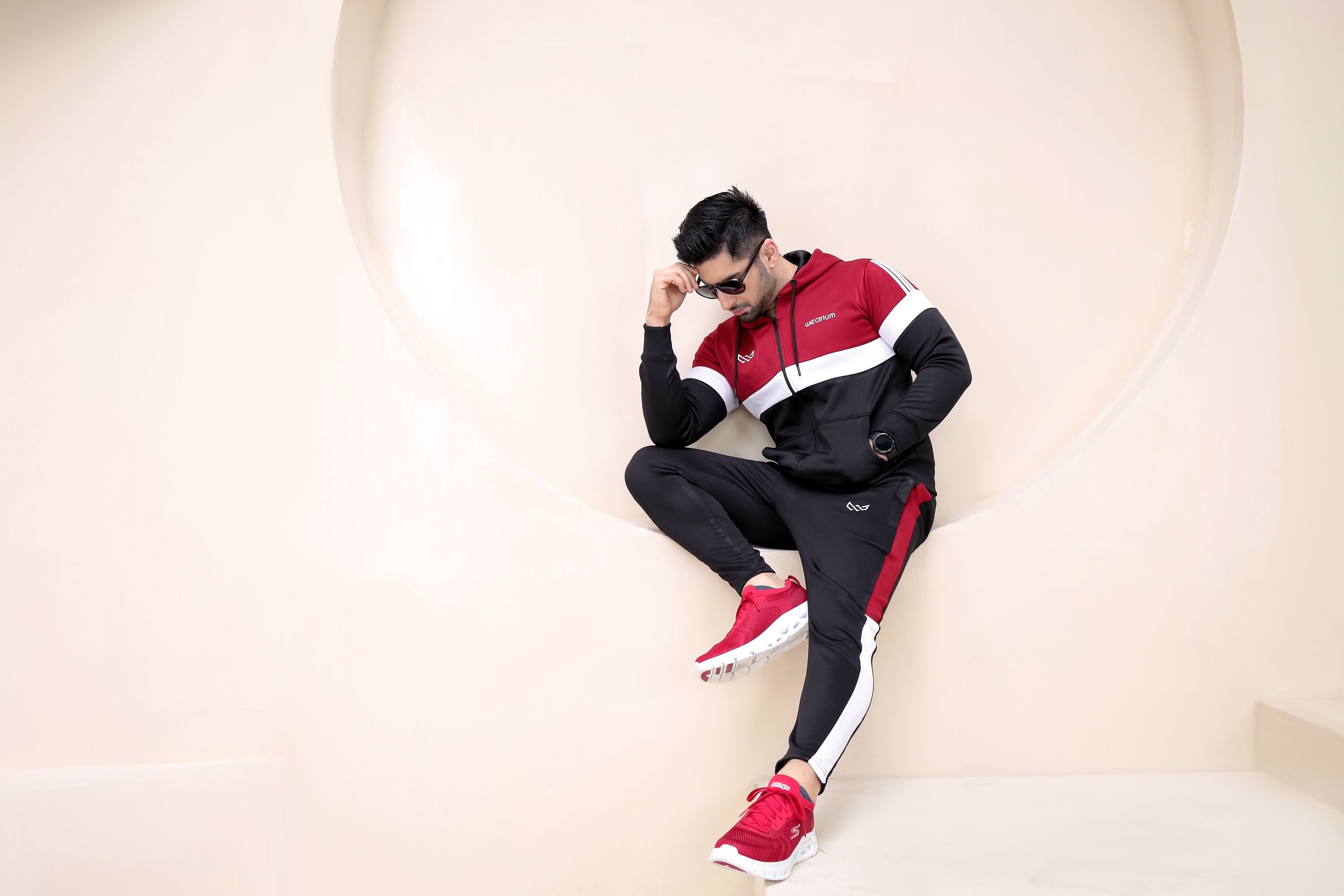 Dynamic Fusion Winter - Red/Black Tracksuit