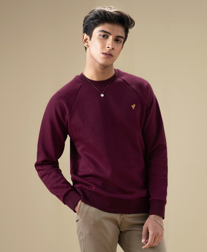 Maroon Raglan Sweatshirt