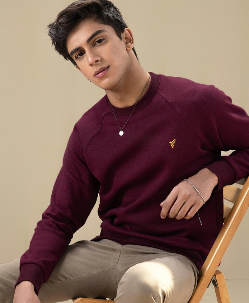 Maroon Raglan Sweatshirt