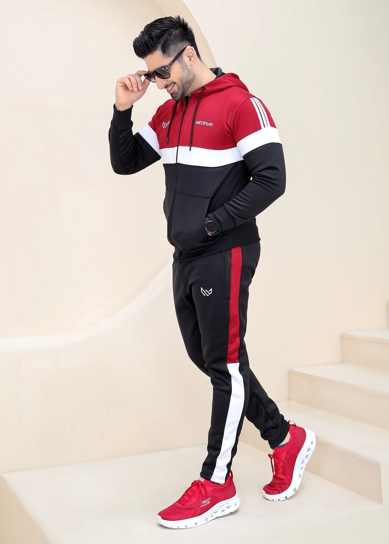 Dynamic Fusion Winter - Red/Black Tracksuit