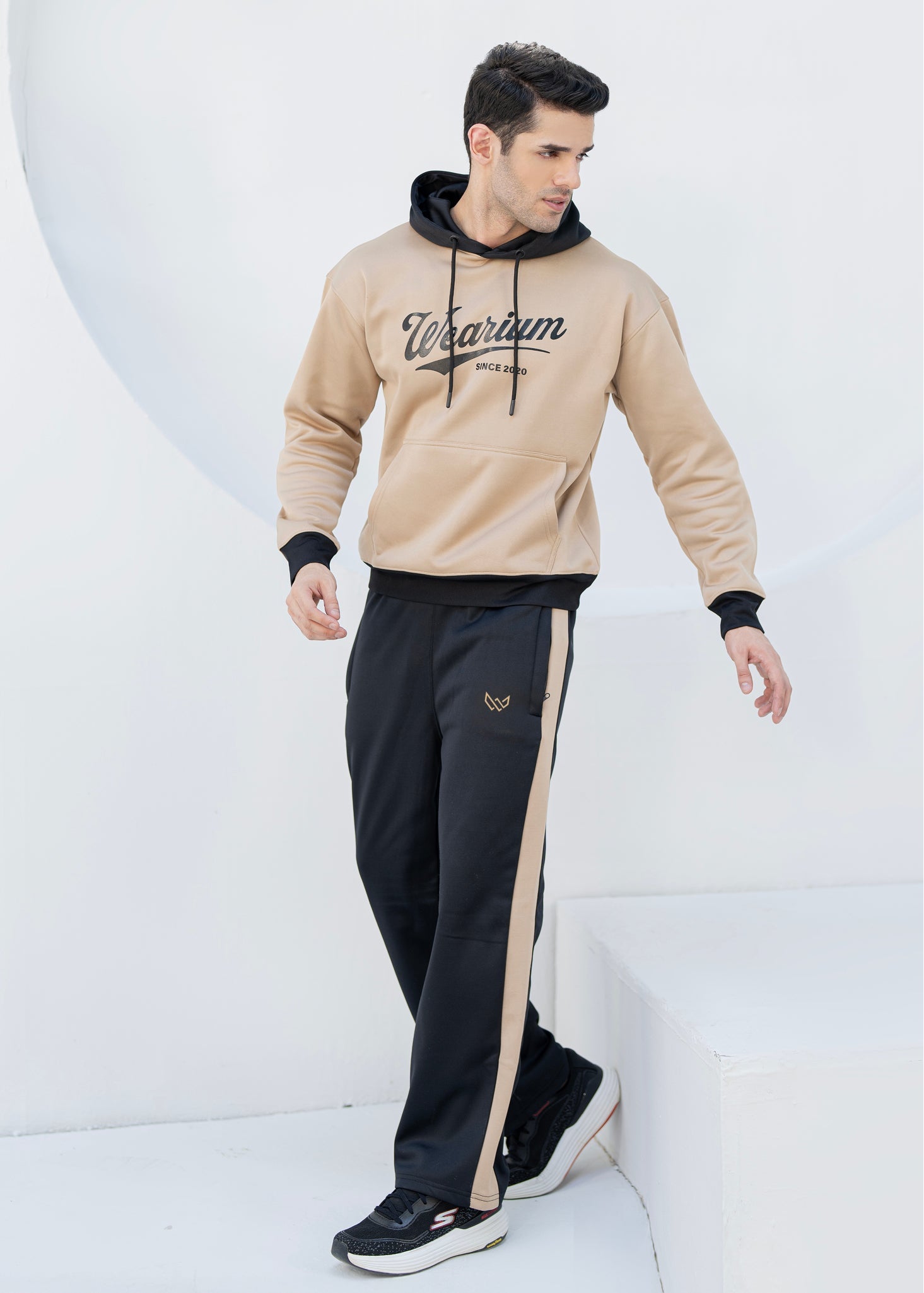 Trademark 3.0 - Tan/Black DropShoulders TS