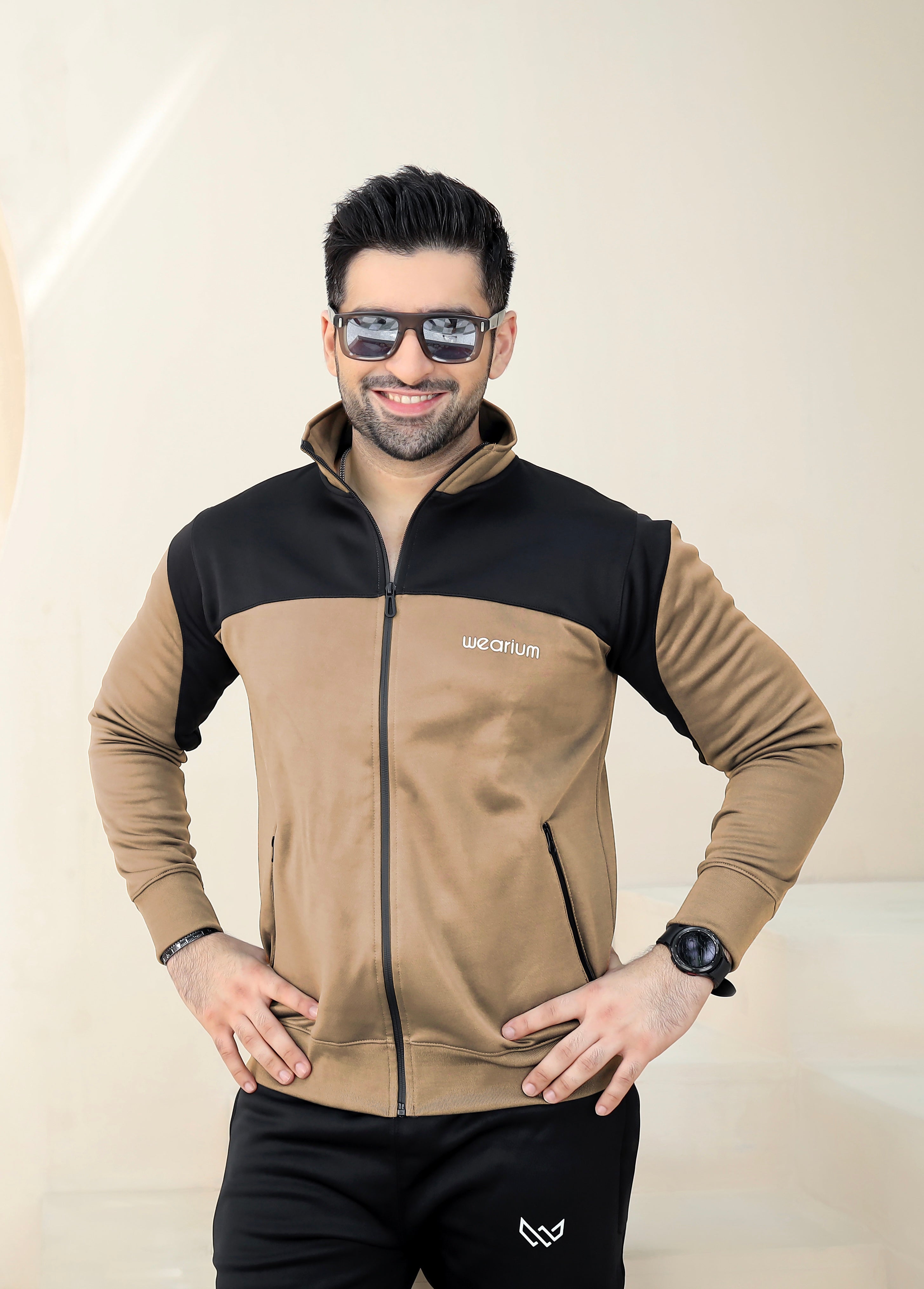 Active Streetwear Winter - Tan/Black