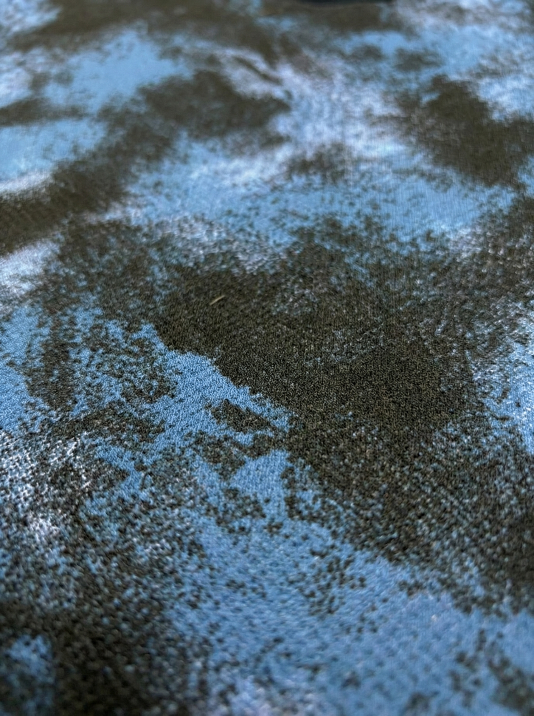 Deep Cobalt Acid  Wash Piqué Tee